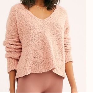 FREE PEOPLE nude peach sweater